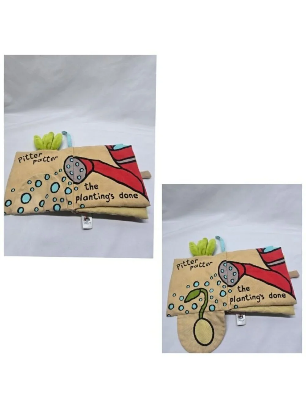 Jellycat London “I Am A Carrot” Cloth Book Sensory Tactile Activity Book